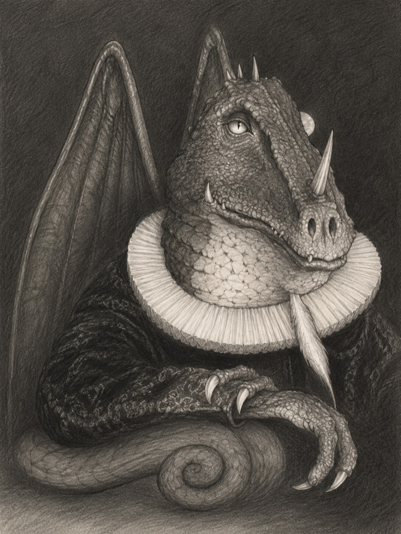Hildegunst von Mythenmetz, ein Lindwurm mit Halskrause